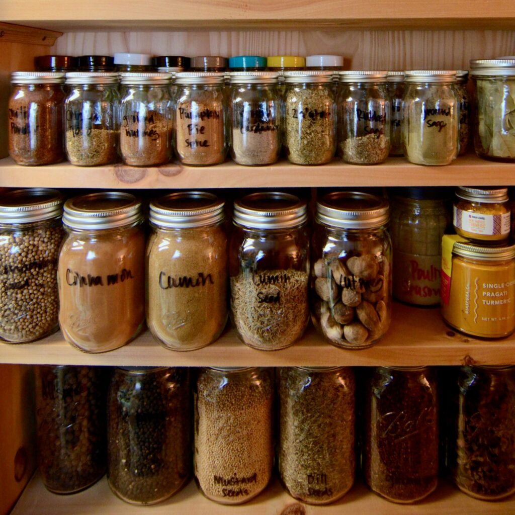 Spice Shelf Overhaul with Ball® Mini Storage Jars – Food in Jars