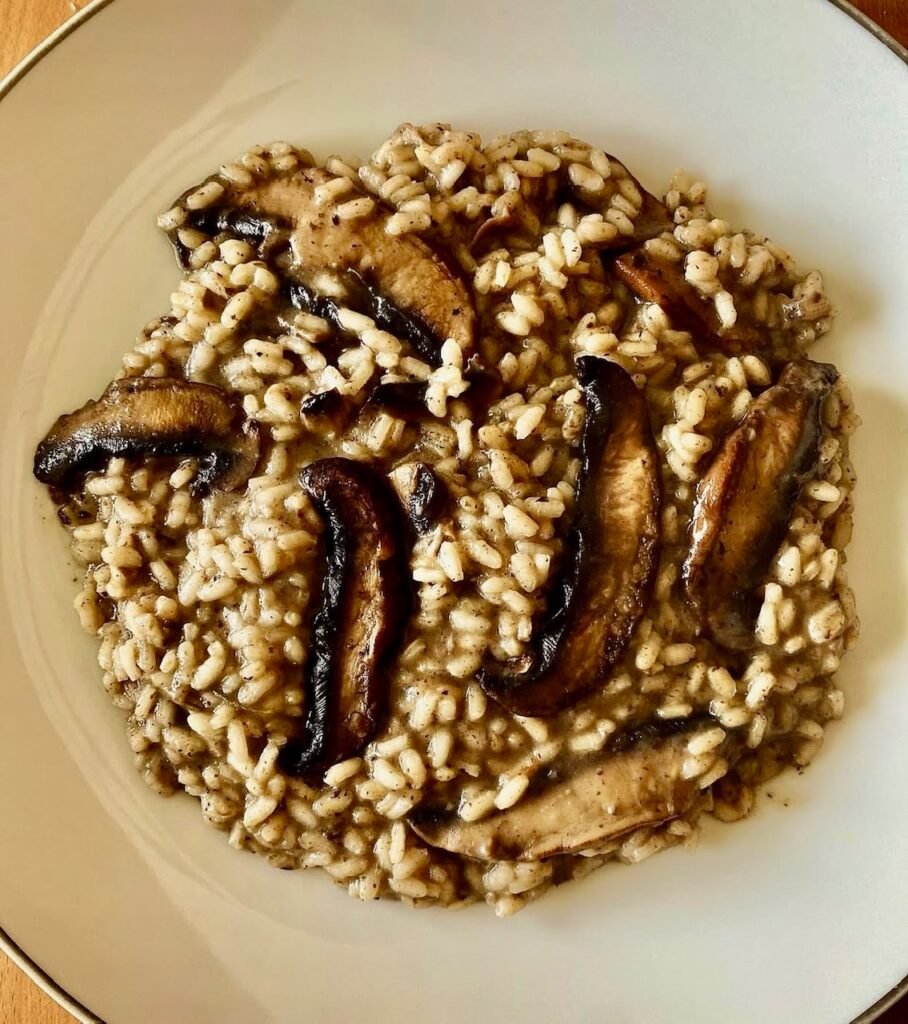Simple Portobello Mushroom Risotto - MyPinchofItaly.co.uk