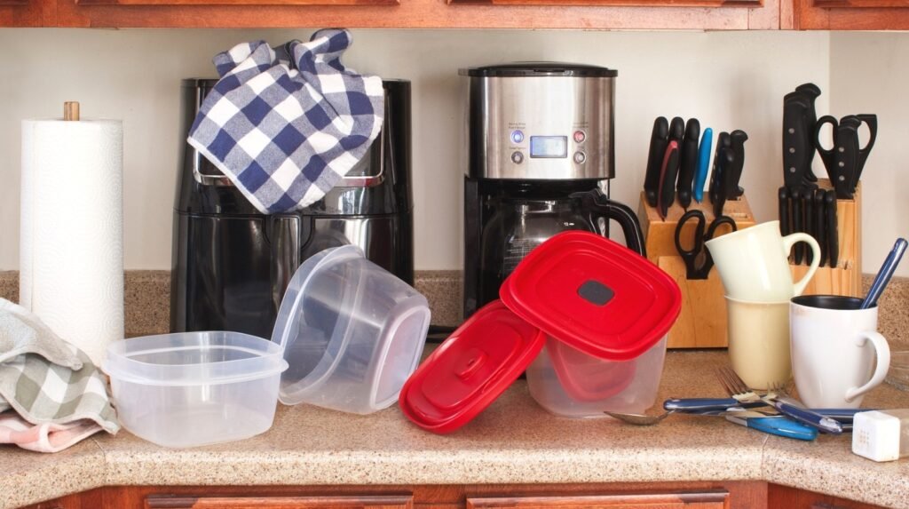 The Simple (And Cheap!) Dollar Tree Hack That Gives You Extra Storage On Your Kitchen Counters