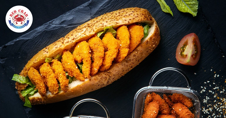 Shrimp Po’ Boy Sandwich | Fresh & Crispy Seafood Delight